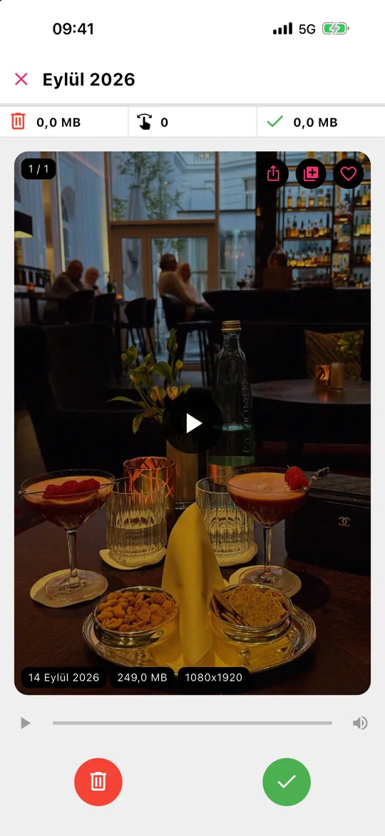 Gallery Guru’da dosya boyutuyla birlikte bir videoyu kaydırma